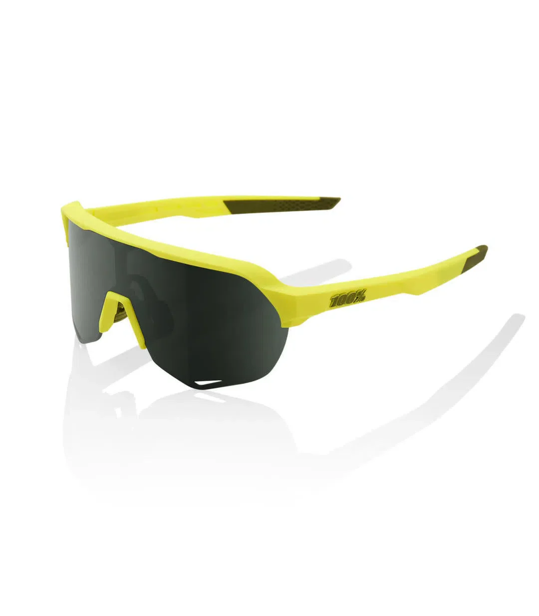 RIDE 100% Eyewear S2 - Soft Tact Banana/Grey Green Lens - Image 3