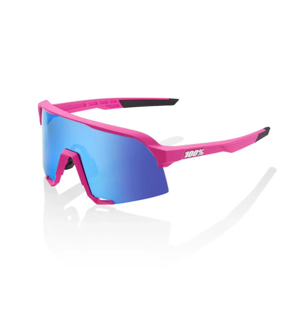 RIDE 100% Eyewear S3 - Pink Hiper Blue Multilayer Mirror Lens - Image 3