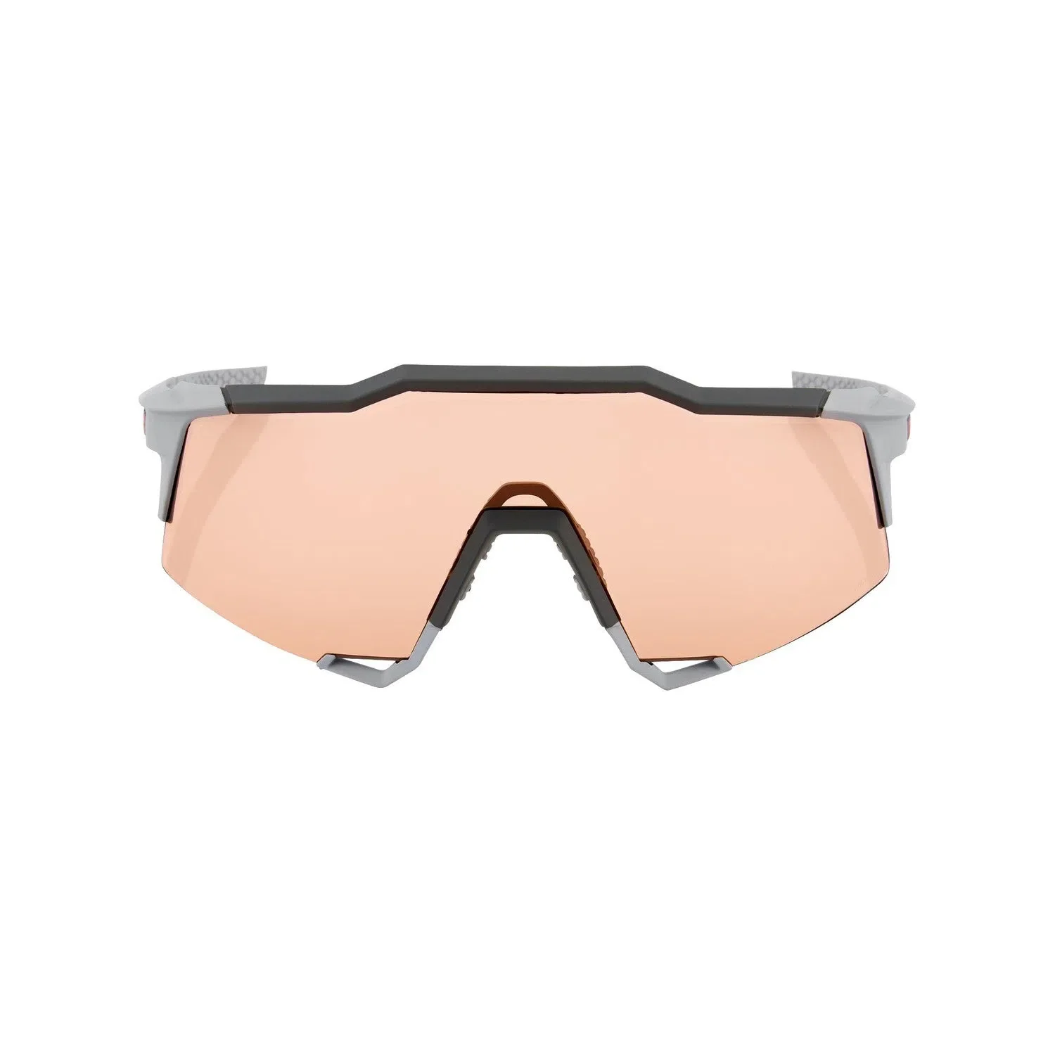 RIDE 100% Speedcraft Eyewear - Soft Tact Stone Grey HiPER Coral Lens - Image 2