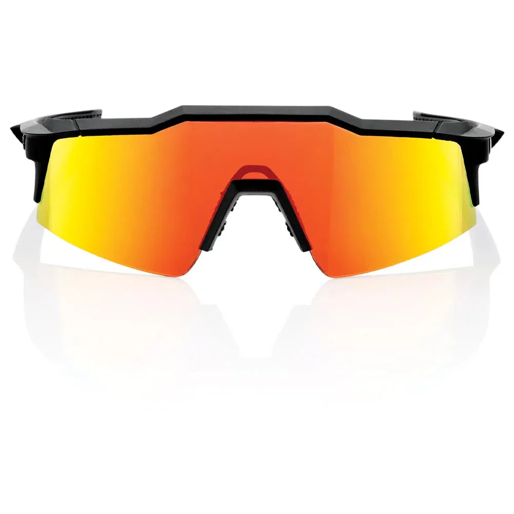 RIDE 100% Eyewear Speedcraft SL - Soft Tact Black Hiper Red Multilayer Mirror Lens - Image 2