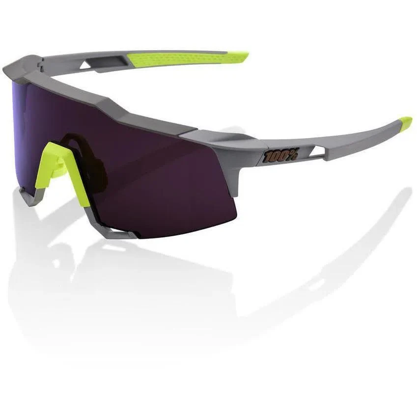RIDE 100% Eyewear Speedcraft - Soft Tact Midnight Mauve Purple Lens