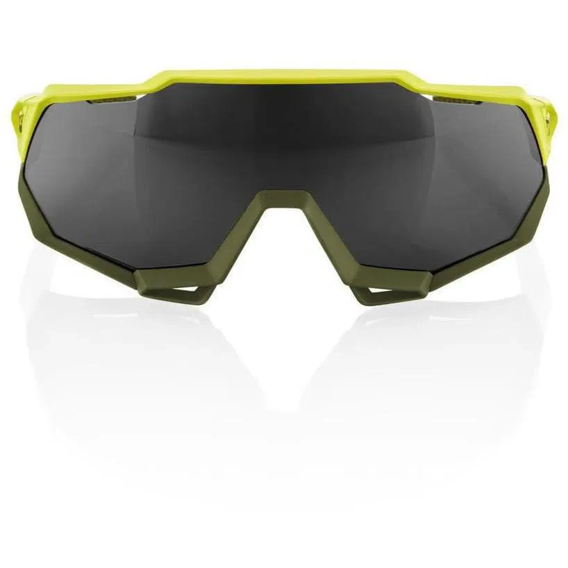 RIDE 100% Eyewear Speedtrap Soft Tact - Banana Black Mirror Lens - Image 2