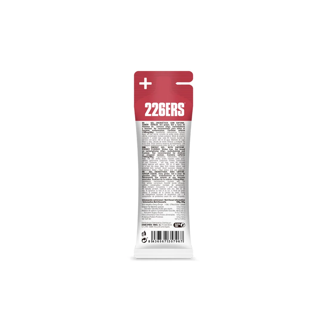 226ERS High Fructose Gel - Cherry / 160mg Caffeine - Image 2
