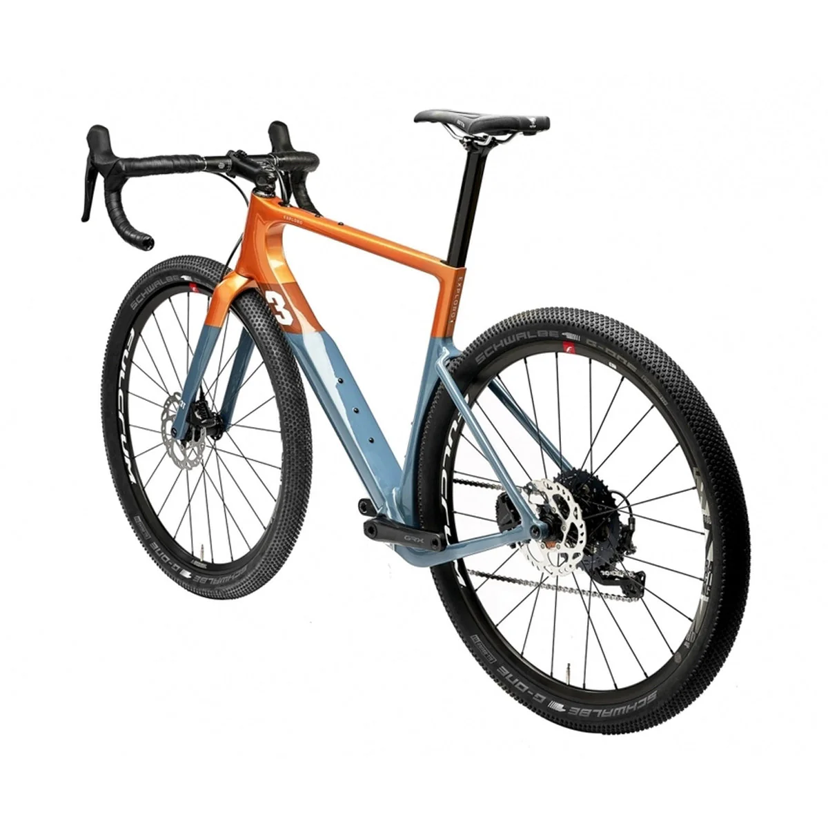 3T Exploro Max Complete Bike Gravel  Shimano GRX 1X - Orange Blue archived - Image 3