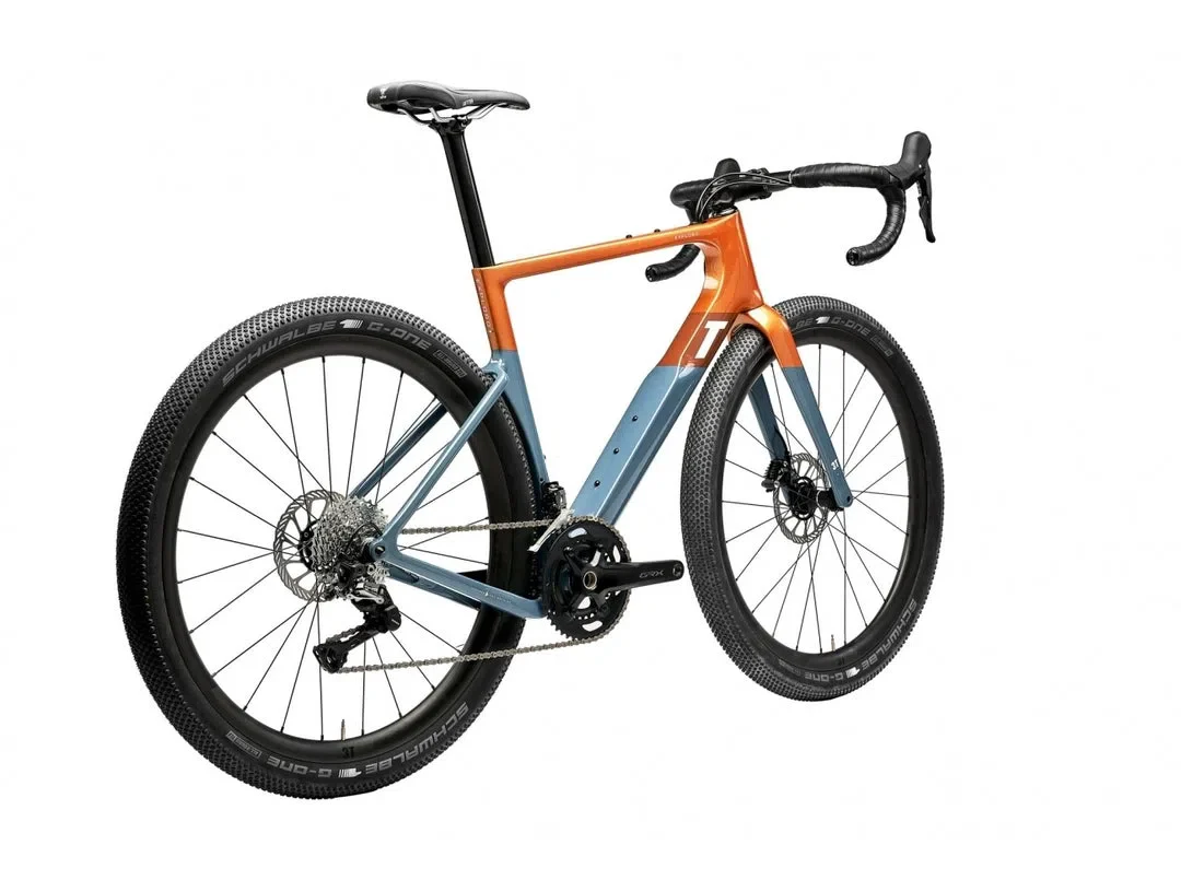 3T Exploro Race Max Complete Bike Gravel Shimano GRX 2X - Orange Blue - Image 3