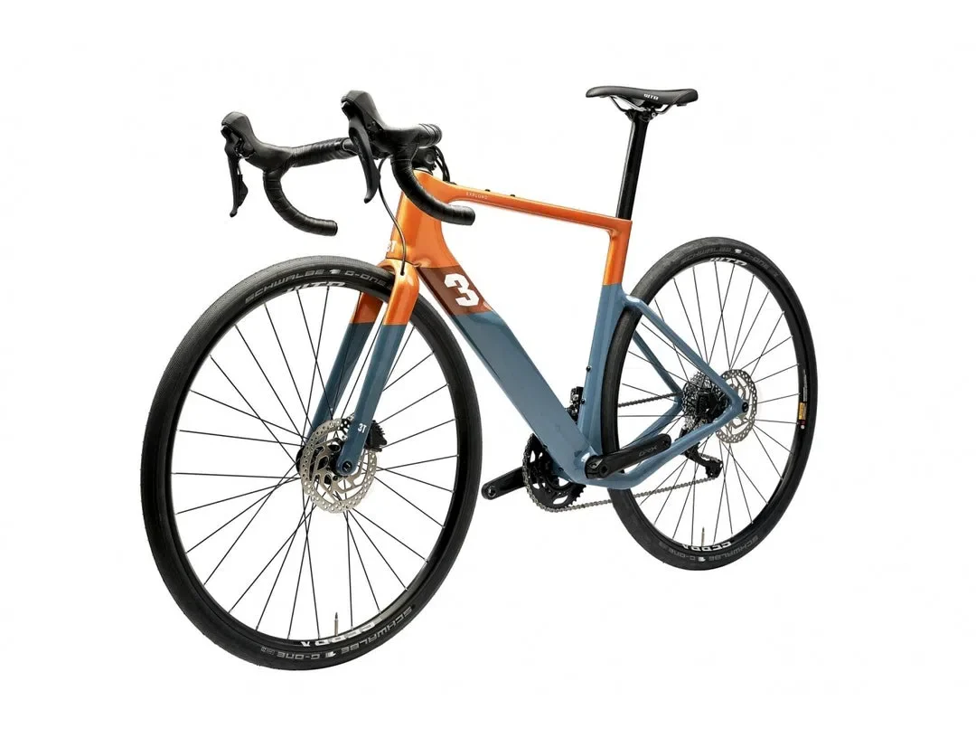 3T Exploro Race Complete Bike Gravel Shimano GRX 2X - Orange Blue - Image 3