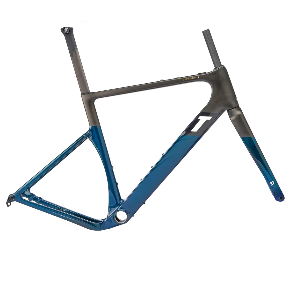 3T Exploro Racemax Italia Gravel Frameset - Blue