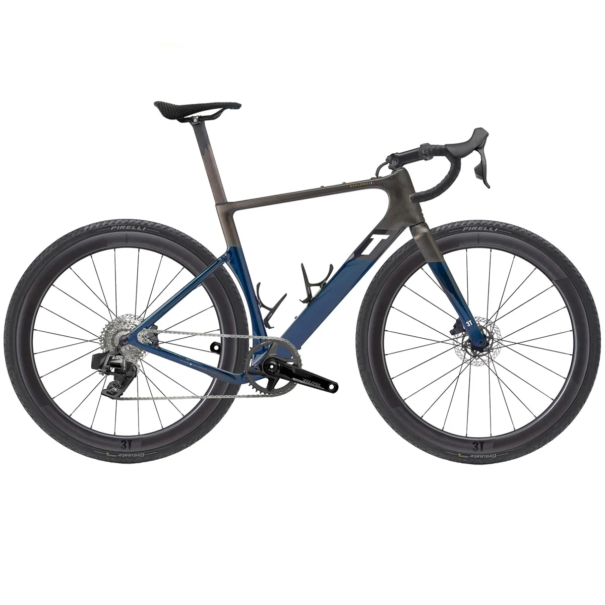 3T Exploro Racemax Italia Gravel Frameset - Blue - Image 2