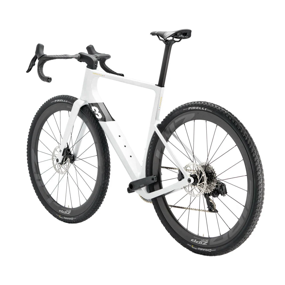3T Exploro Racemax Italia Integrale Sram Rival AXS Zipp Complete Gravel Bike - Bianco - Image 3