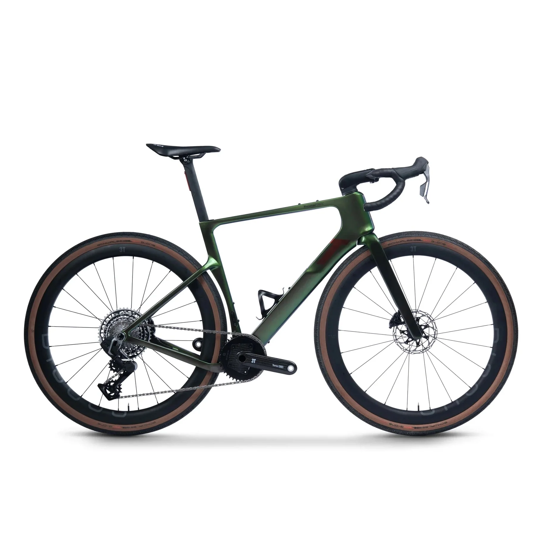 3T Racemax 2 Italia Sram Force 3T Discus 45|40 LTD  Gravel Bike - Smeraldo - Image 2