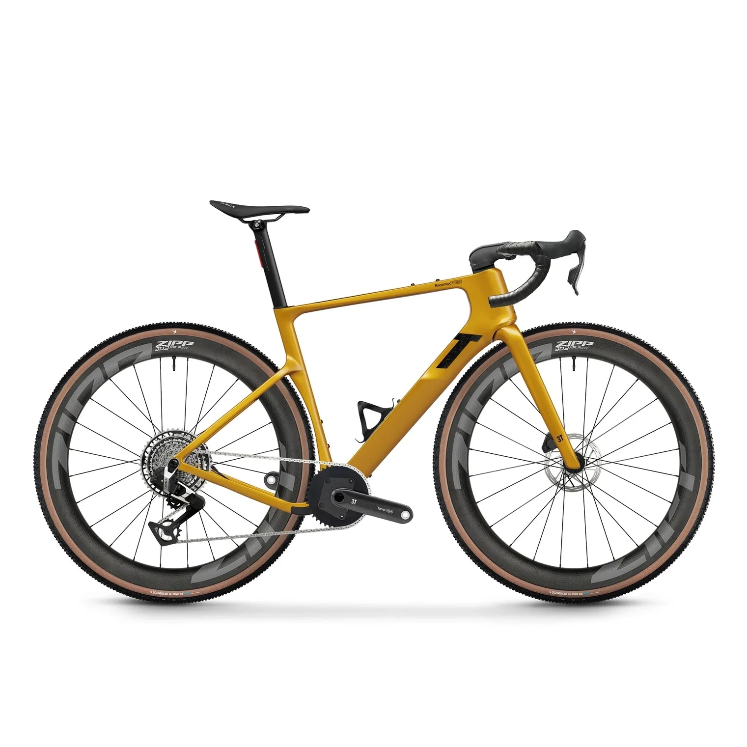 3T Racemax 2 Italia Sram Red XPLR Zipp 303 SW Gravel Bike  - Ambra - Image 2