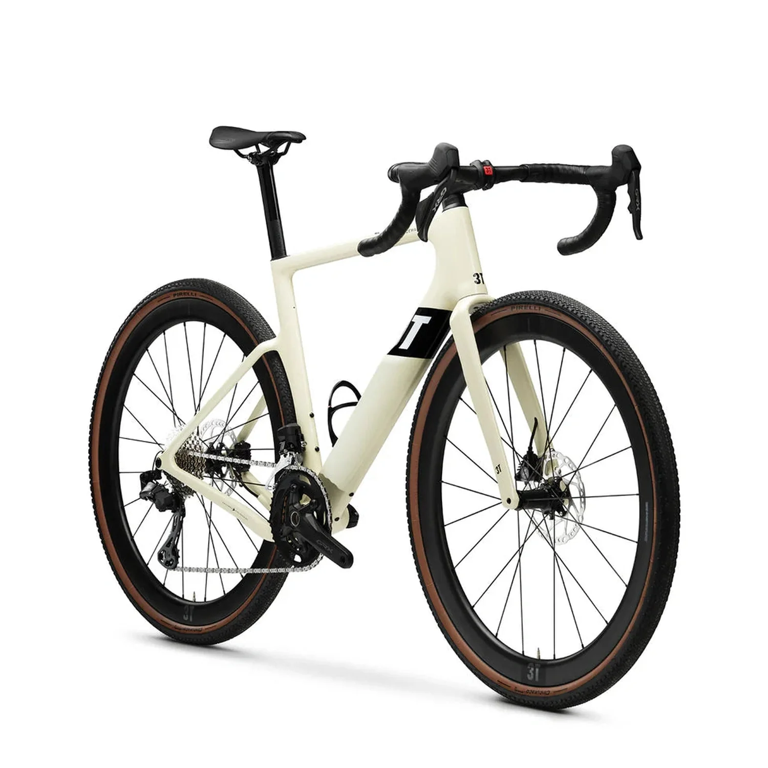 3T RACEMAX Integrale WPNT Gravel Bike Shimano GRX DI2 2x12 700c - Avorio - Image 2