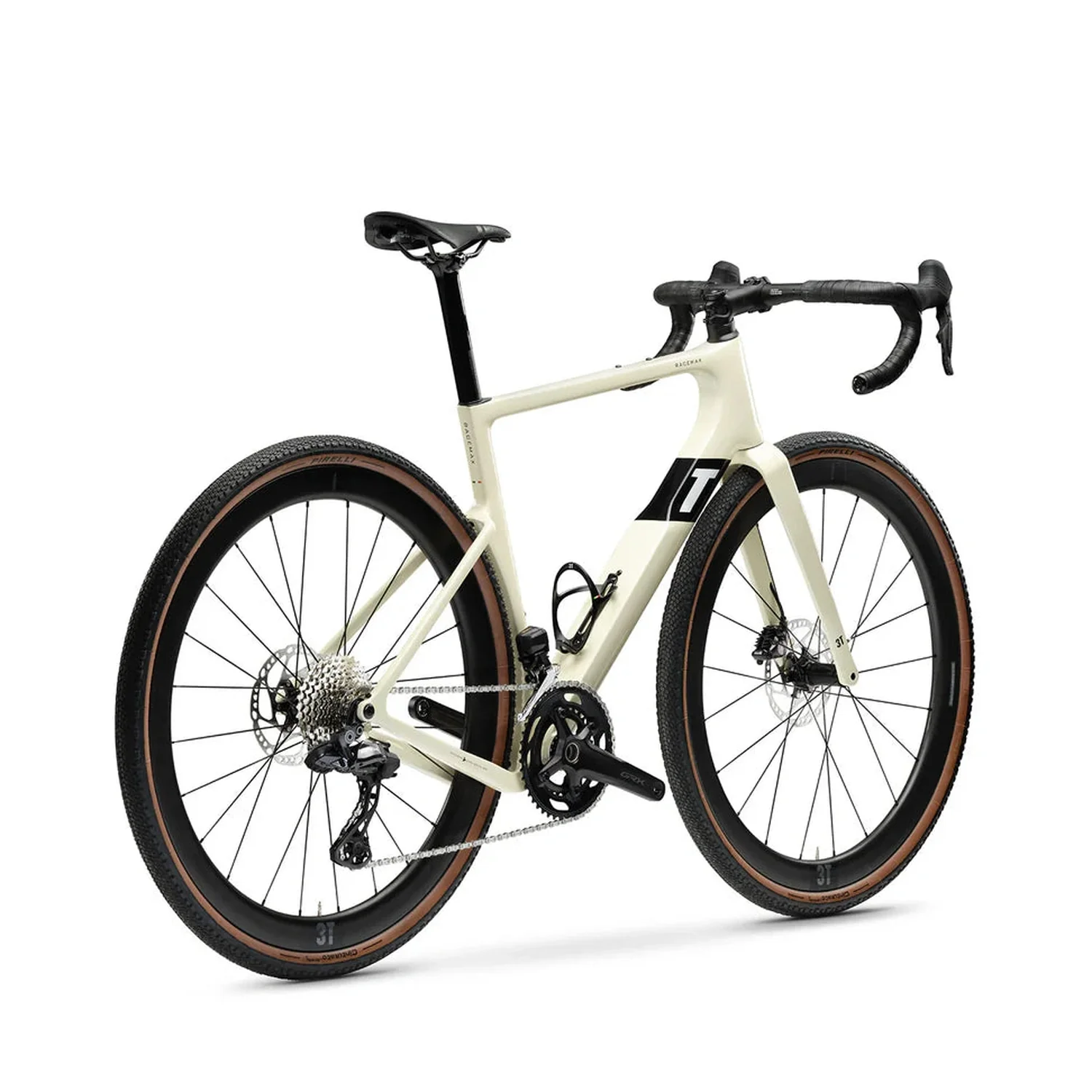 3T RACEMAX Integrale WPNT Gravel Bike Shimano GRX DI2 2x12 700c - Avorio - Image 3