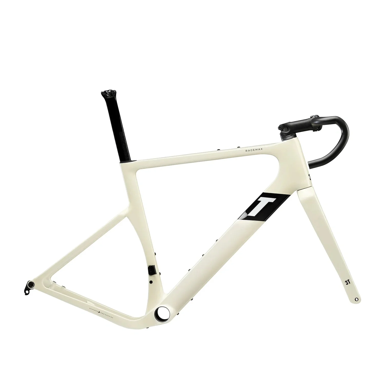 3T RACEMAX Integrale WPNT Gravel Bike Shimano GRX DI2 2x12 700c - Avorio - Image 4
