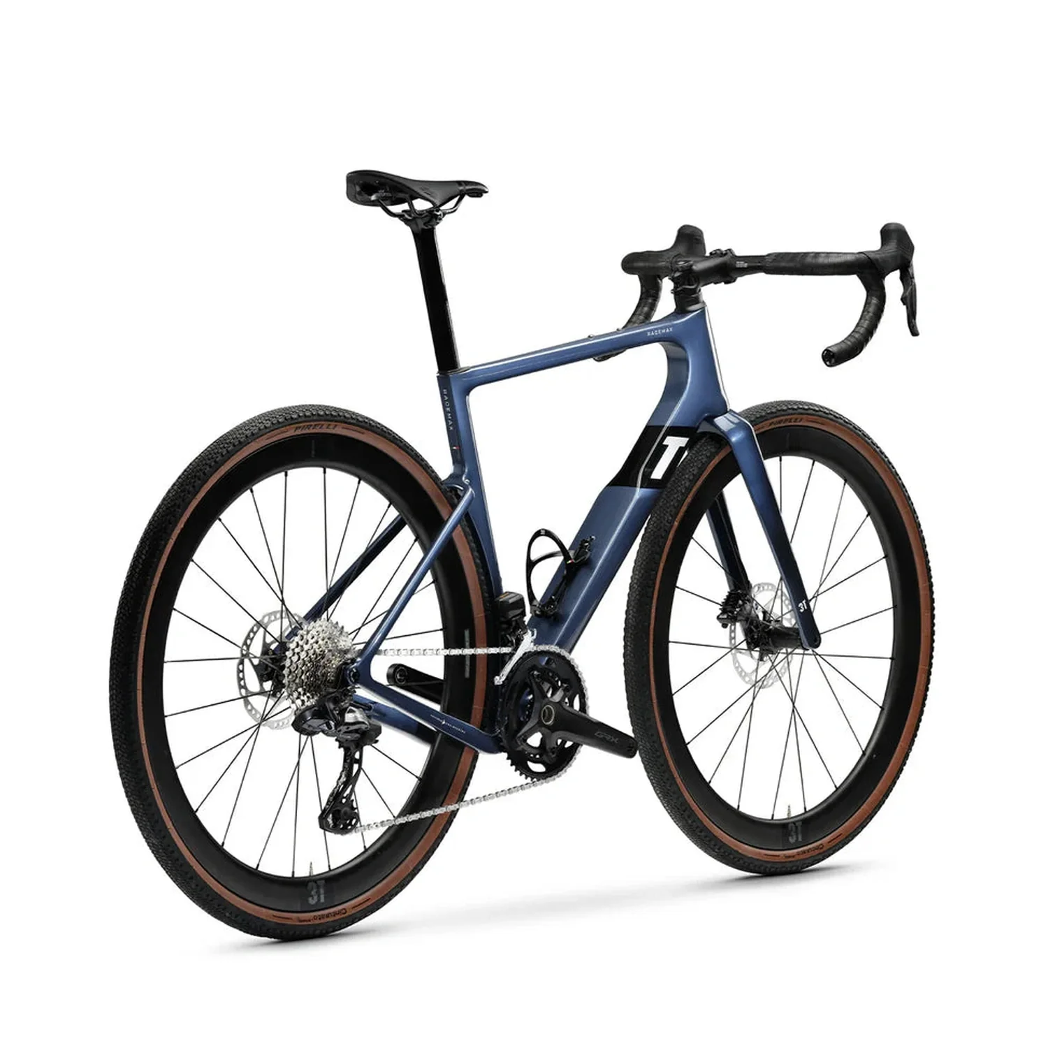 3T RACEMAX Integrale WPNT Gravel Bike Shimano GRX DI2 2x12 700c - Indaco - Image 3