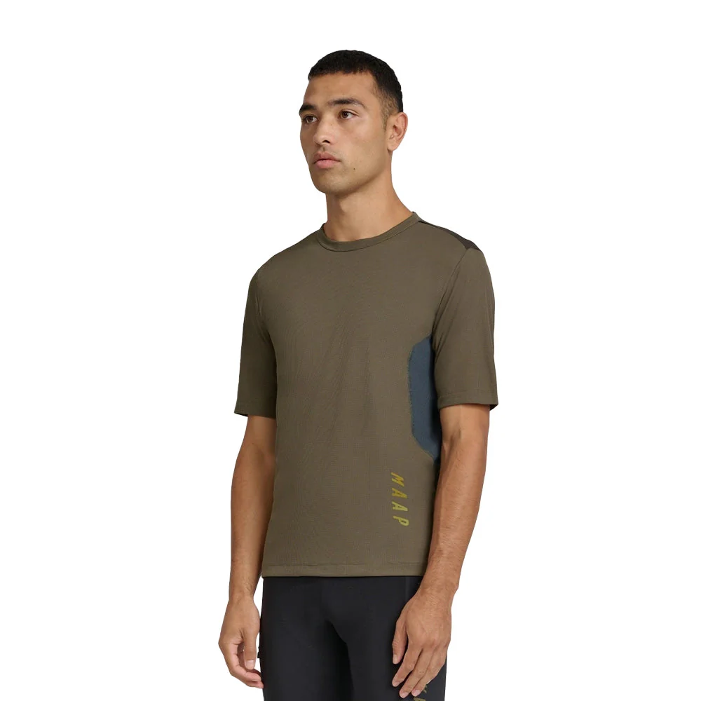 MAAP Alt Road Ride Technical Tee 3.0 - Burnt Olive - Image 2