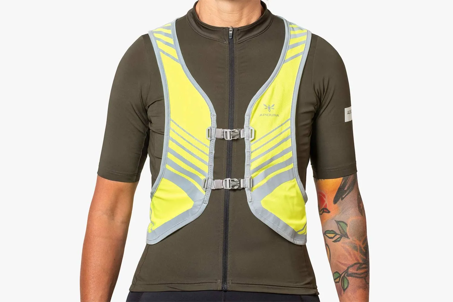 APIDURA Packable Visibility Vest - Fluor Yellow - Image 3