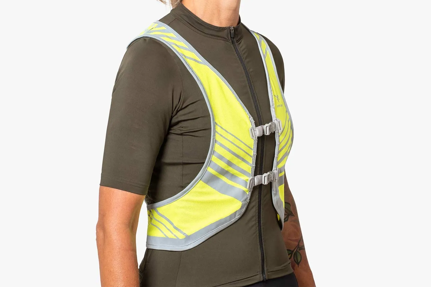 APIDURA Packable Visibility Vest - Fluor Yellow - Image 5