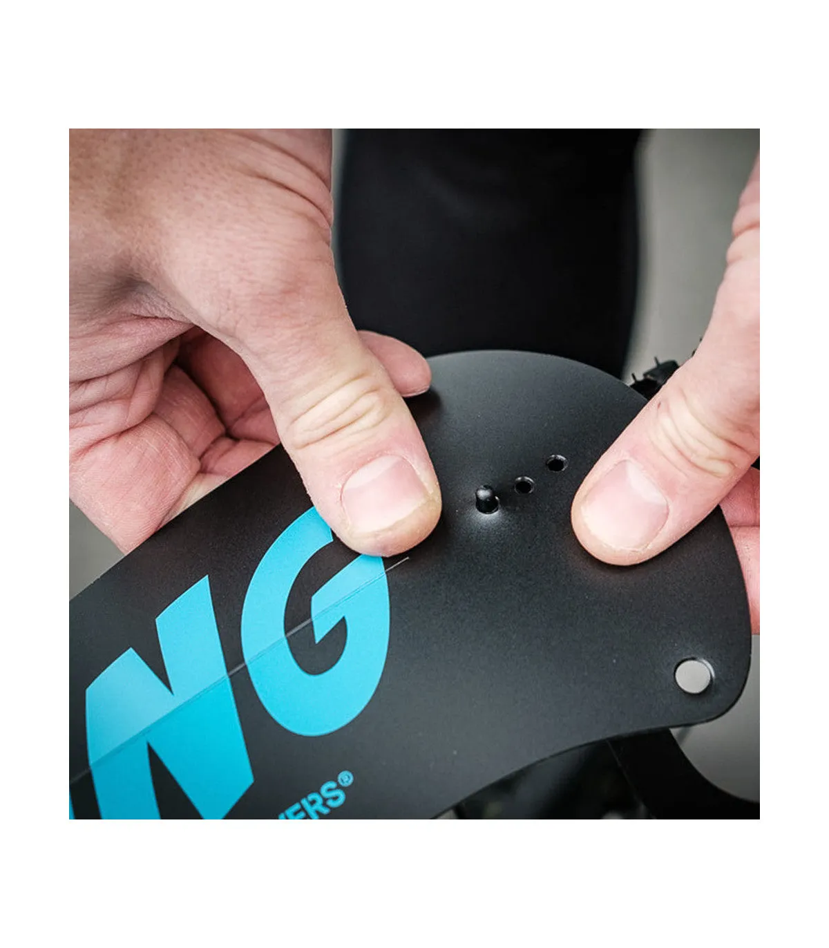 ASS SAVERS Win Wing 2 Gravel Rear Mudguard (Stealth) - Black - Image 4