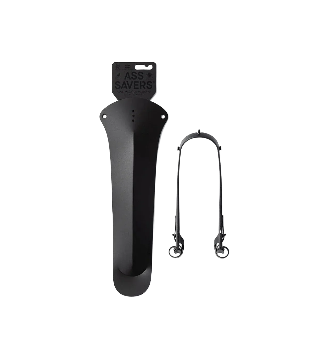 ASS SAVERS Win Wing 2 Gravel Rear Mudguard (Stealth) - Black - Image 6