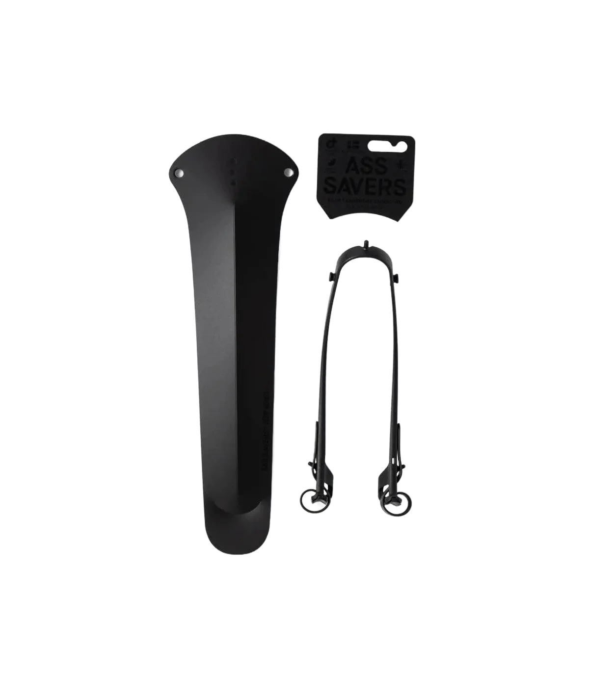 ASS SAVERS Win Wing Road 2 Rear Fender (Stealth) - Black