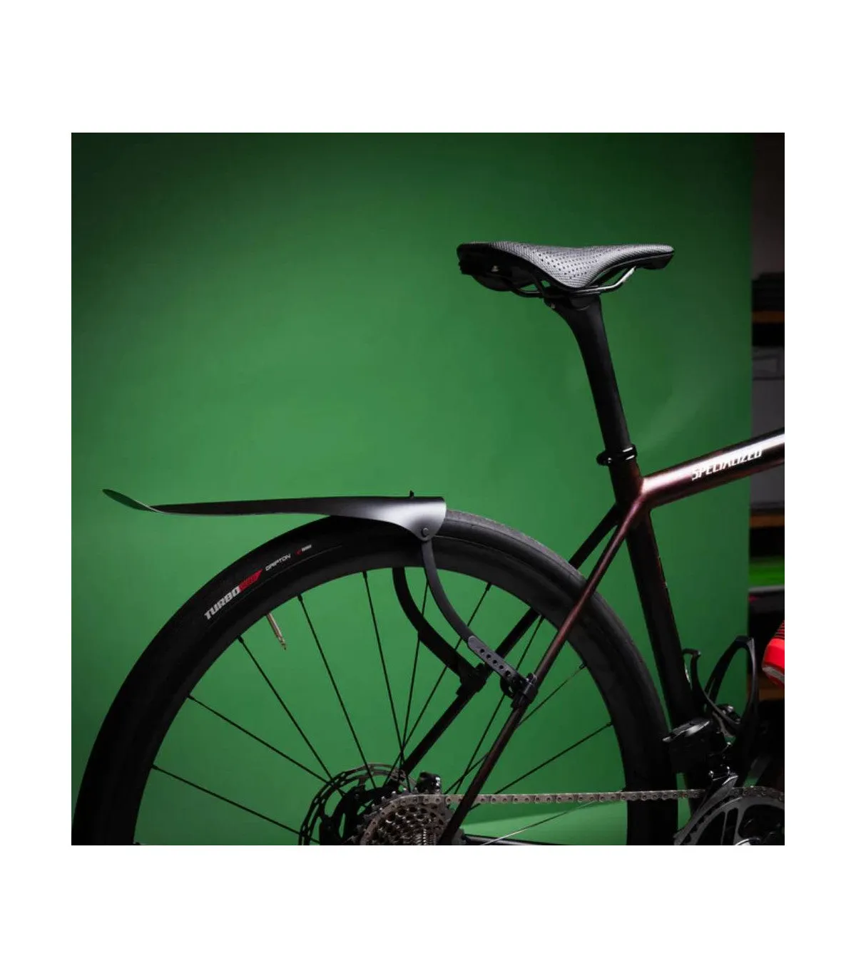 ASS SAVERS Win Wing Road 2 Rear Fender (Stealth) - Black - Image 3