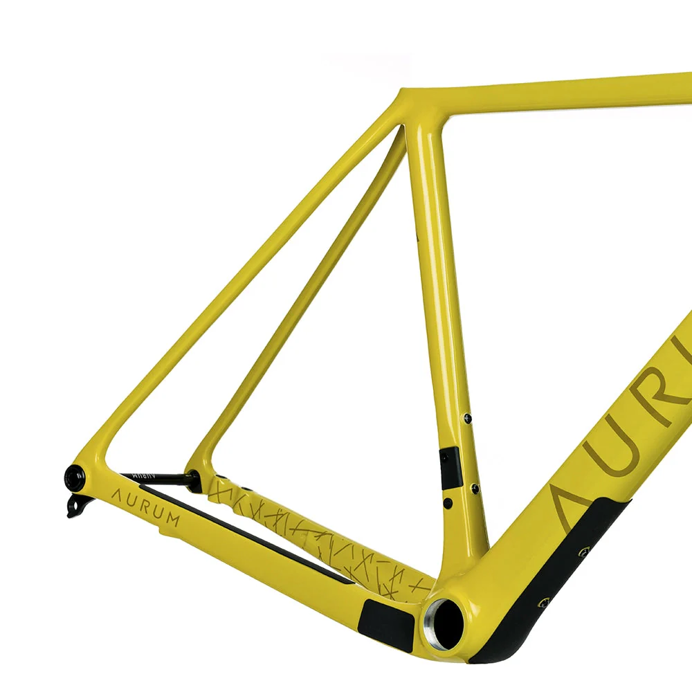 AURUM Manto Gravel Bike Disc Frameset - Yellow Castilla - Image 3