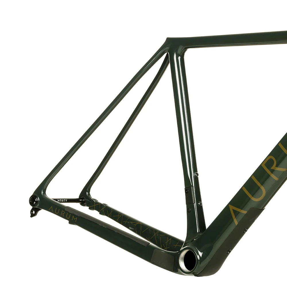 AURUM Manto Gravel Bike Disc Frameset - Green Asturias - Image 3