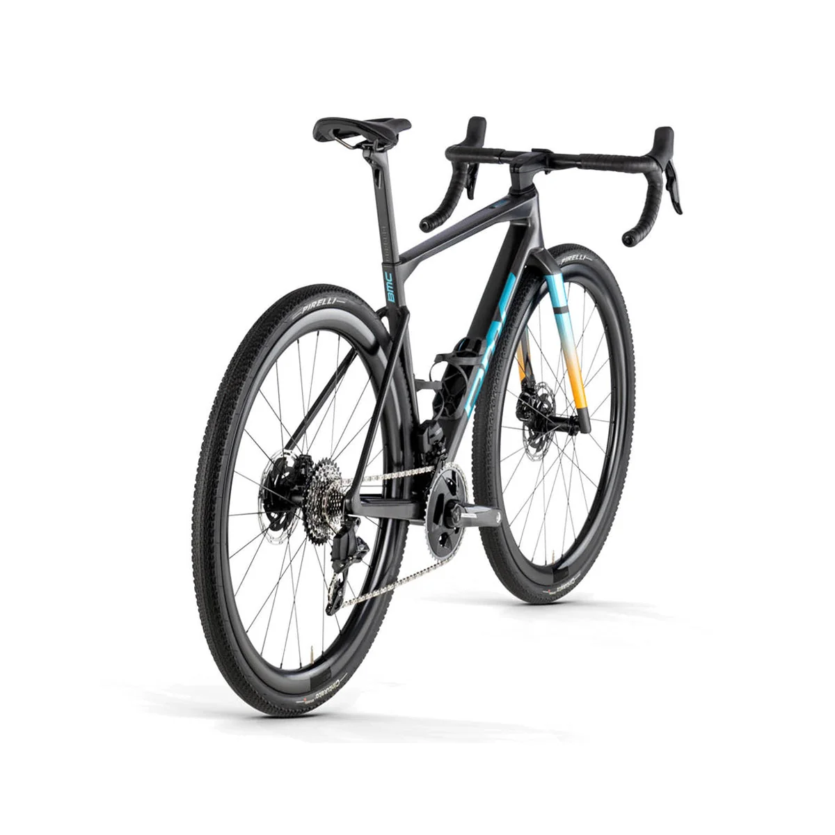 BMC Kaius 01 Two Sram Force AXS Wide 2x12 Complete Gravel Bike - Carbon Black/Brushed Blue - Image 3