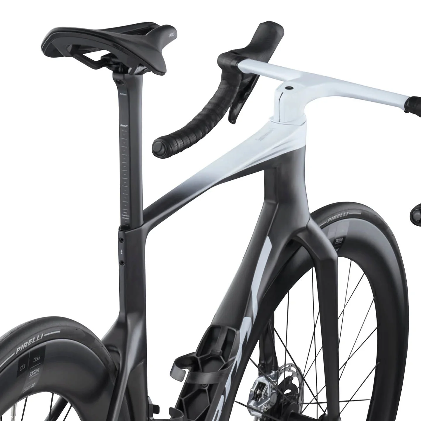 BMC Teammachine R01 MOD Road Frameset - Carbon Black / Cool White - Image 3
