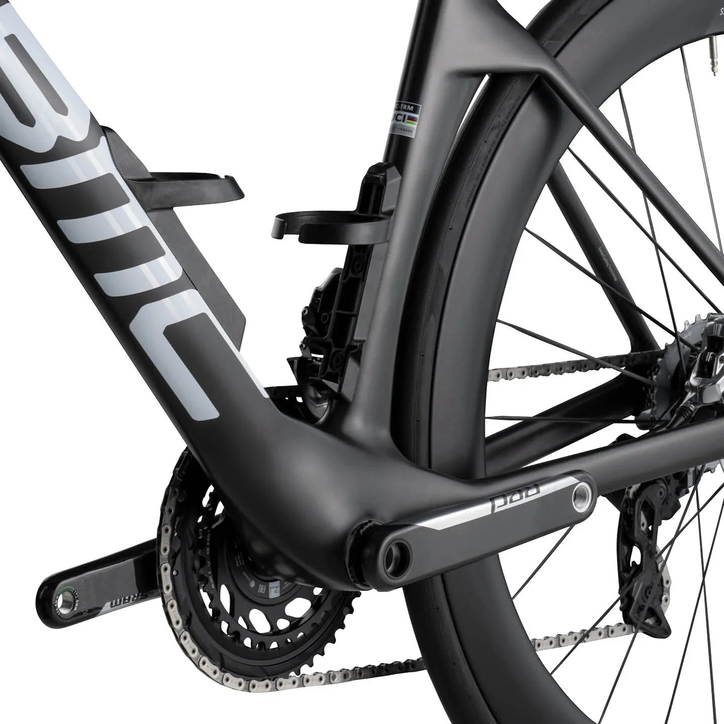 BMC Teammachine R01 MOD Road Frameset - Carbon Black / Cool White - Image 4