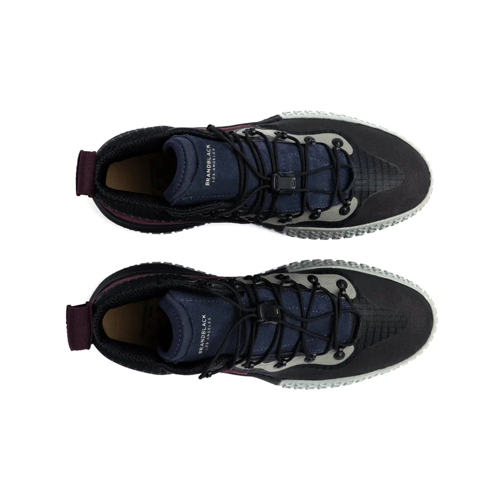 BRANDBLACK Sansin Evo Casual Shoes - BKON Black/Grey/Burgundy - Image 4