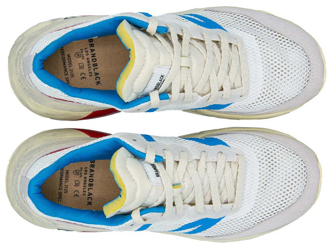 BRANDBLACK Specter Super Critical 2.0 Casual Shoes - White/Blue/Red - Image 5