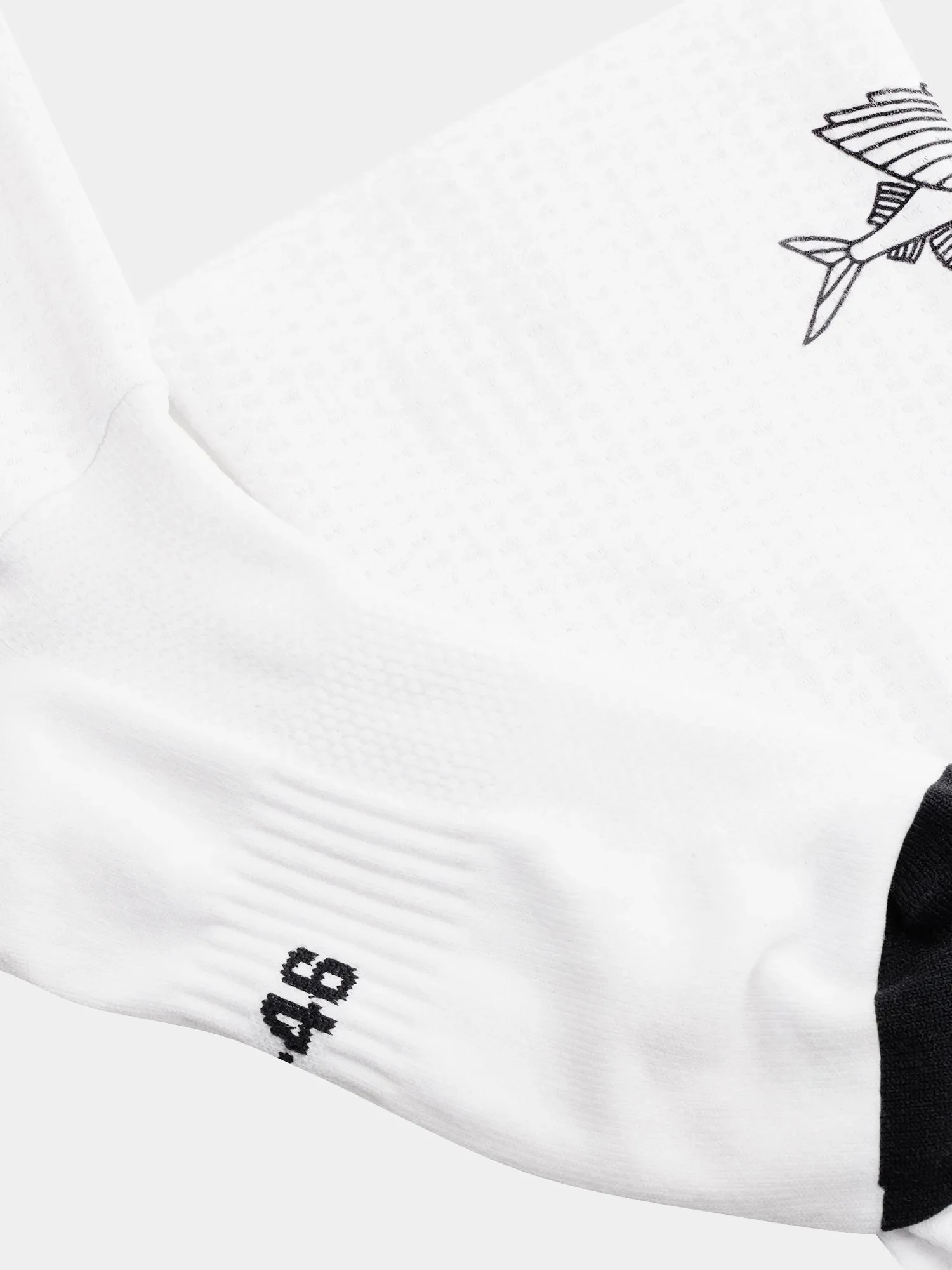 CAFE DU CYCLISTE Aero Socks Flying Fish - White - Image 2