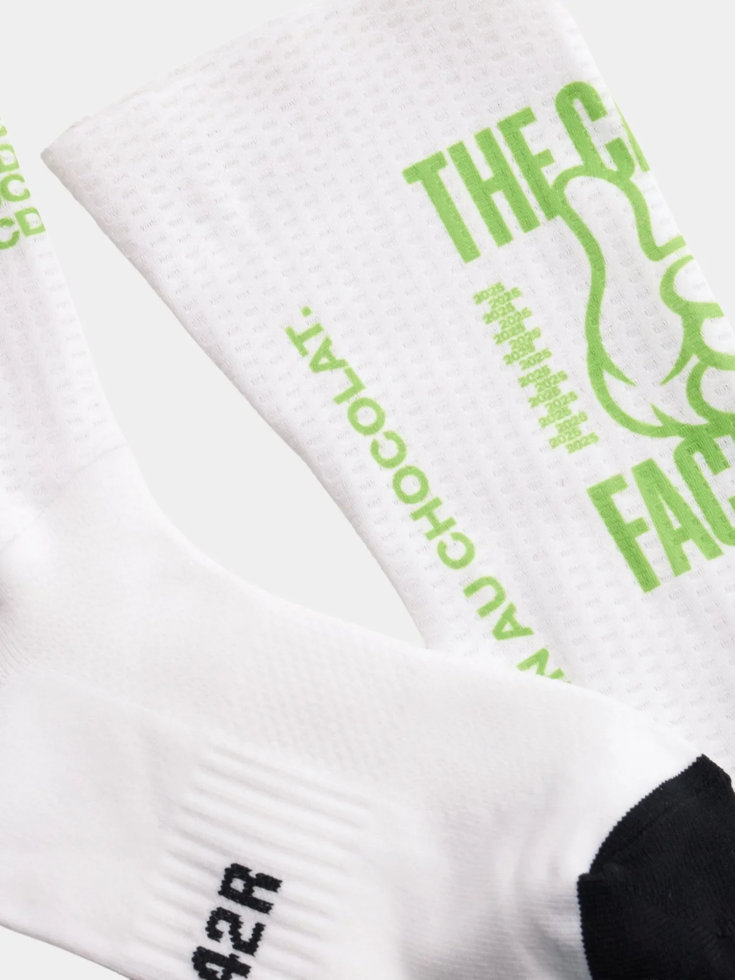 CAFÉ DU CYCLISTE Aero Socks - Lime White - Image 3