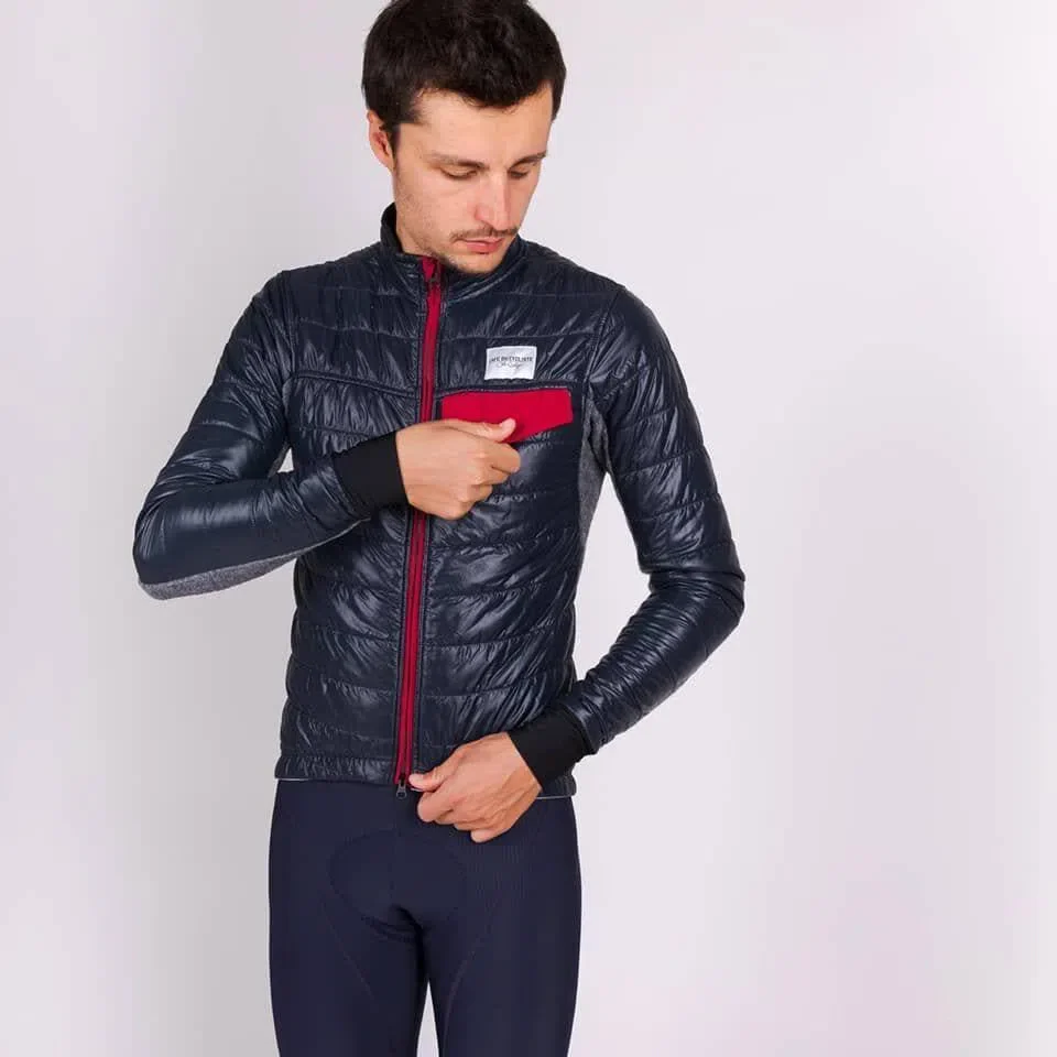 CAFE DU CYCLISTE Albertine Thermal Jacket - Navy - Image 4