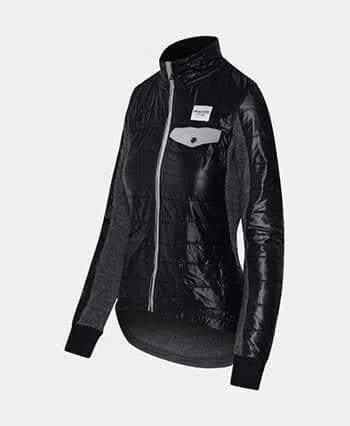 CAFE DU CYCLISTE Albertine Women Thermal Jacket - Black - Image 3