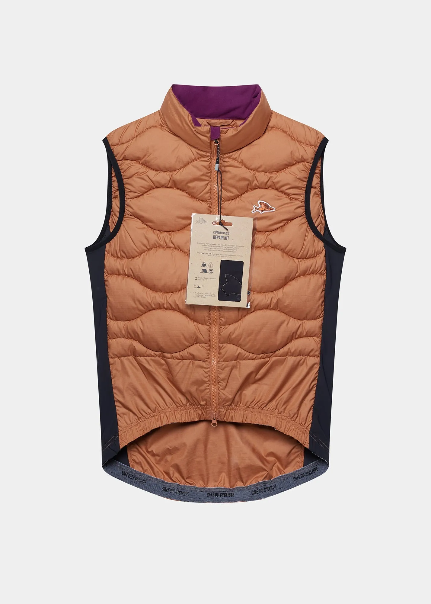 CAFE DU CYCLISTE Alexia Thermal Gilet - Cashew - Image 3