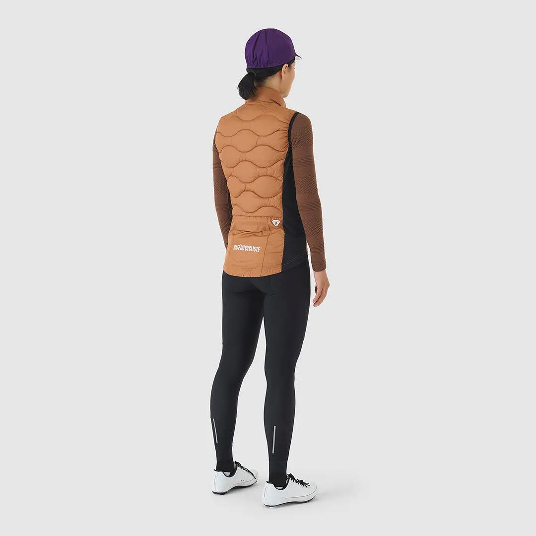 CAFE DU CYCLISTE Alexia Thermal Gilet - Cashew - Image 5