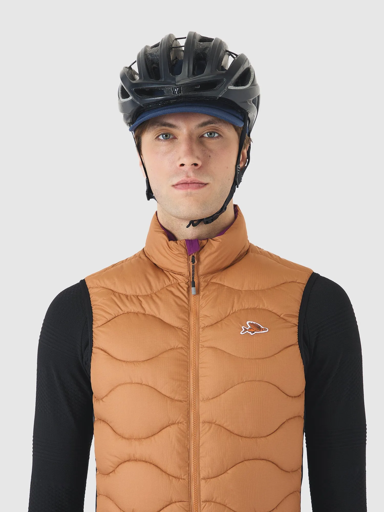 CAFE DU CYCLISTE Alexia Thermal Gilet - Cashew - Image 6