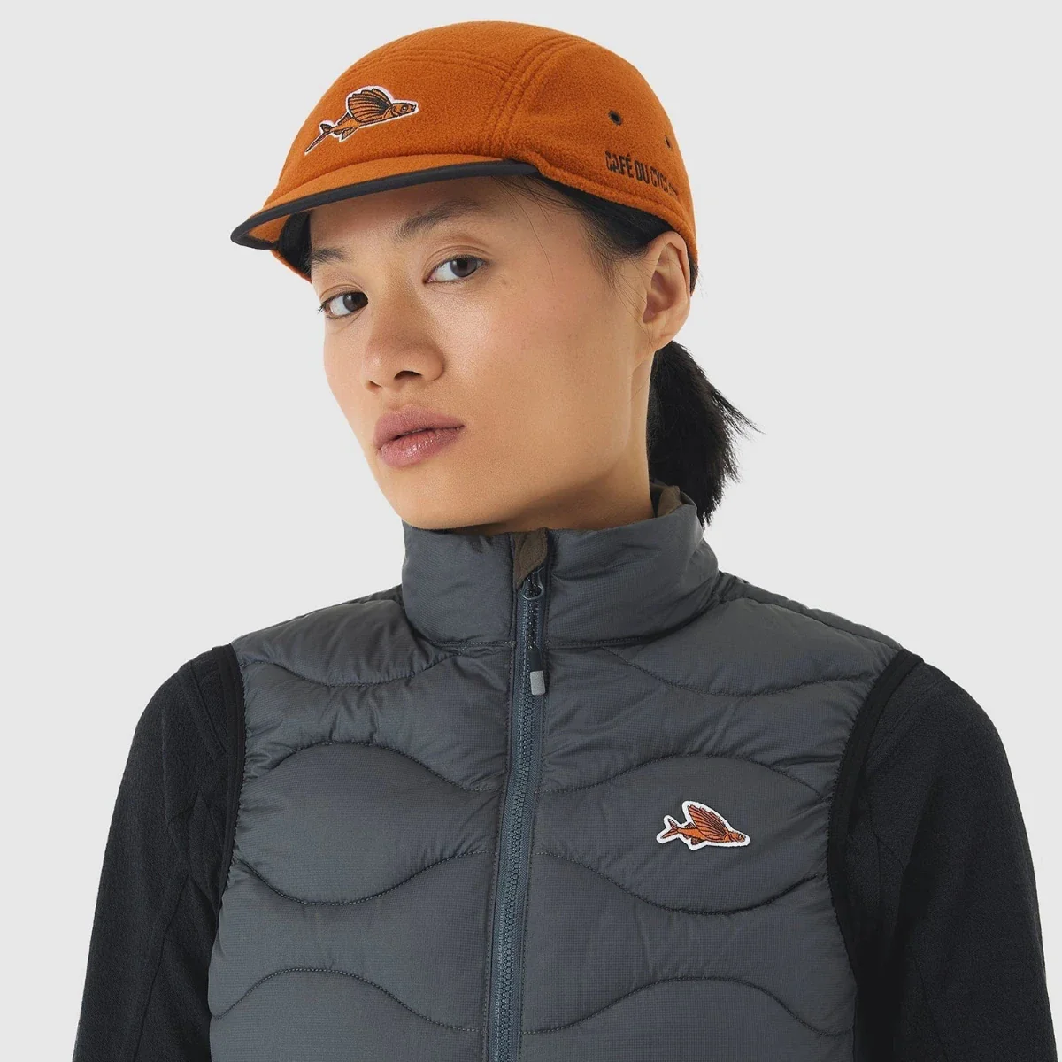 CAFE DU CYCLISTE Alexia Unisex Cycling Thermal Gilet - Anthracite - Image 4