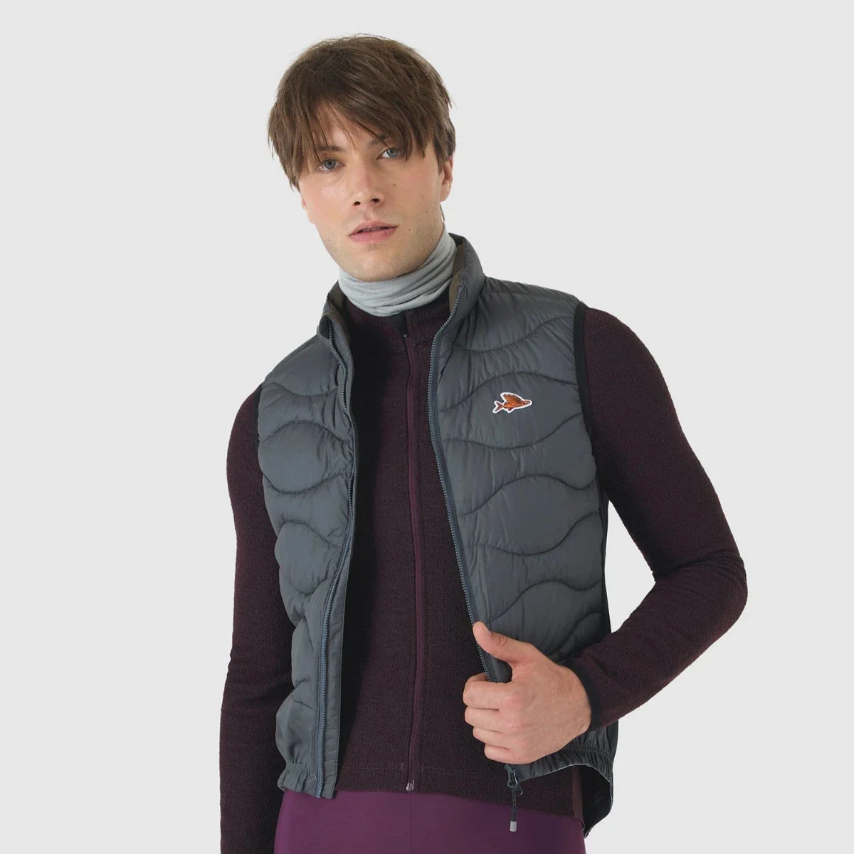CAFE DU CYCLISTE Alexia Unisex Cycling Thermal Gilet - Anthracite - Image 5