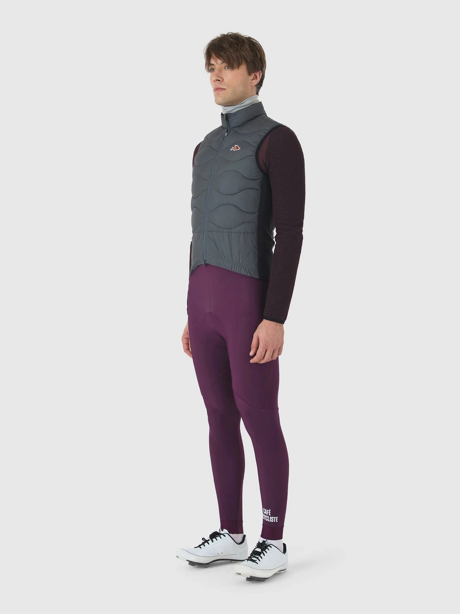 CAFE DU CYCLISTE Alexia Unisex Cycling Thermal Gilet - Anthracite - Image 7