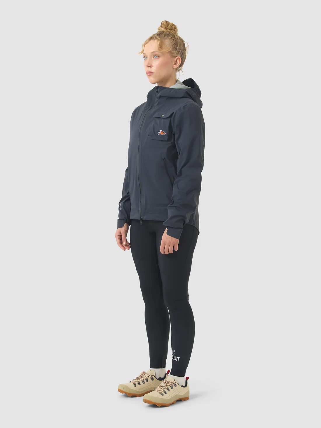 CAFE DU CYCLISTE Alizee Rain Jacket - Anthracite - Image 5