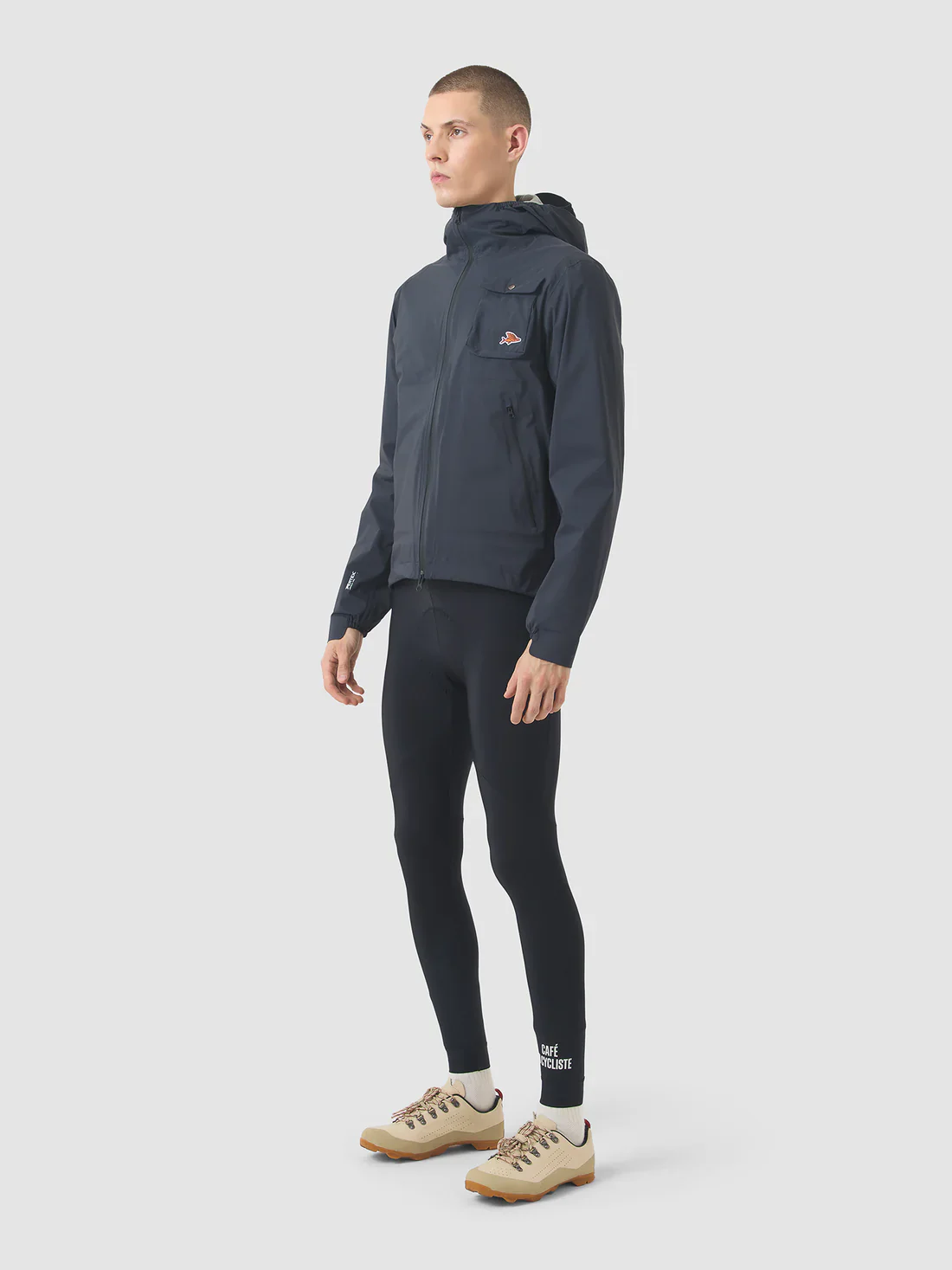 CAFE DU CYCLISTE Alizee Rain Jacket - Anthracite - Image 6