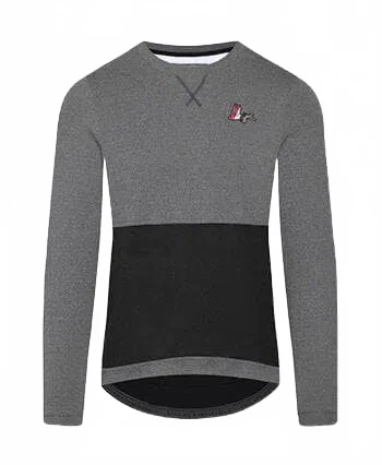 CAFE DU CYCLISTE Angele Long Sleeve Jersey - Grey Black