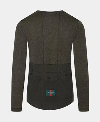 CAFE DU CYCLISTE Angele Long Sleeve Jersey - Gunmetal Green - Image 2