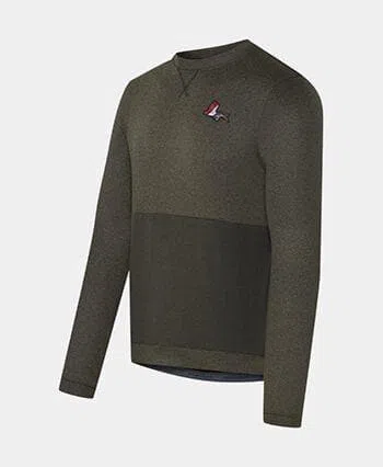 CAFE DU CYCLISTE Angele Long Sleeve Jersey - Gunmetal Green - Image 3