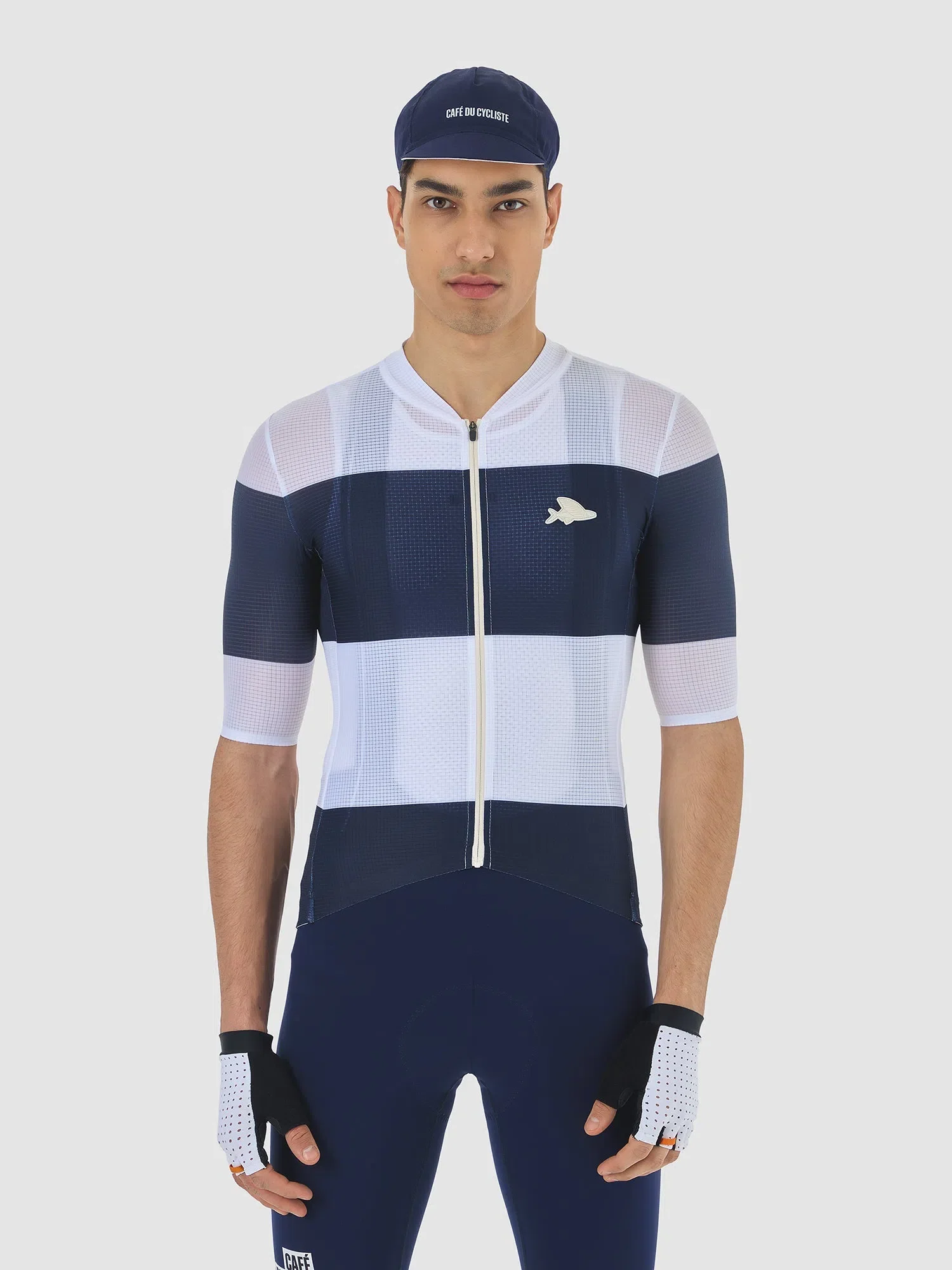 CAFE DU CYCLISTE Angeline V2 Race Ultralight Jersey - Navy/White - Image 3