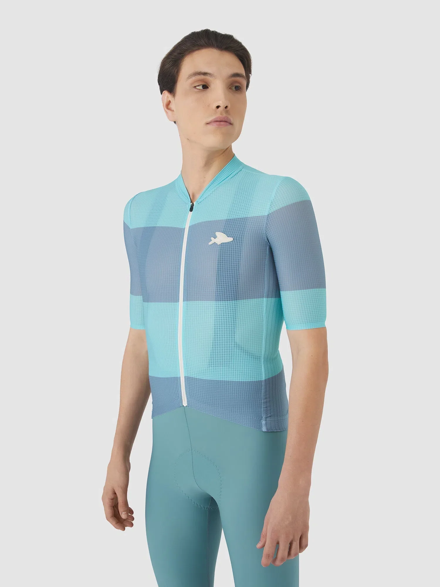CAFE DU CYCLISTE Angeline V2 Race Ultralight Jersey - Riviera Blue/Deep Water - Image 5